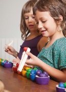 Image de Grapat Bols en bois colorés - set de 12