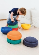 Image de Blocs sensoriels empilables arc-en-ciel grand set de 8