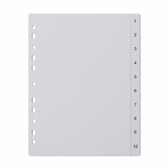 Image de Intercalaires plastiques A4 1-12