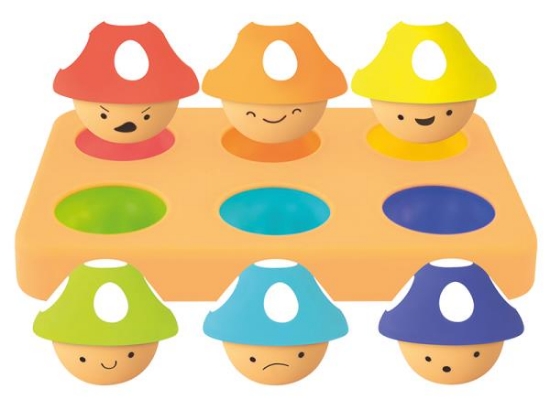 Image de Champignons rigolos à trier - couleurs et émotions