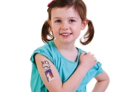 Image de Tatouages temporaires licorne arc-en-ciel - set de 80 assortis