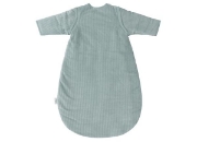 Image de Gigoteuse Jollein velvet rib - 70 cm - vert d’eau - manches amovibles