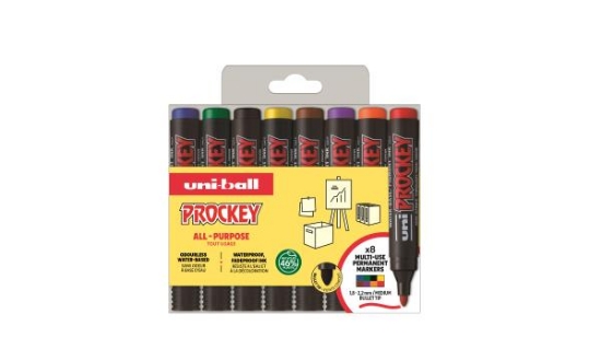 Image de Marqueurs permanents multi supports, pochette de 8