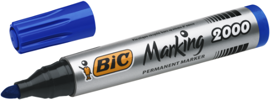 Image de Marqueur à alcool Bic ECOlutions pointe ogive bleue