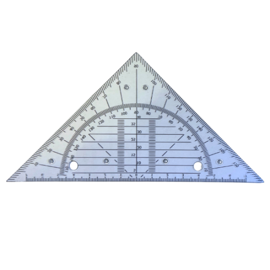 Image de Equerre géométrique avec 2 trous