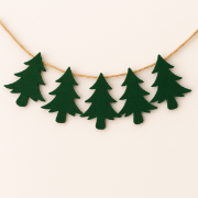 Image de Sapin de Noël en feutrine, les 60