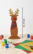 Image de Grand renne de Noël, ht. 31 cm