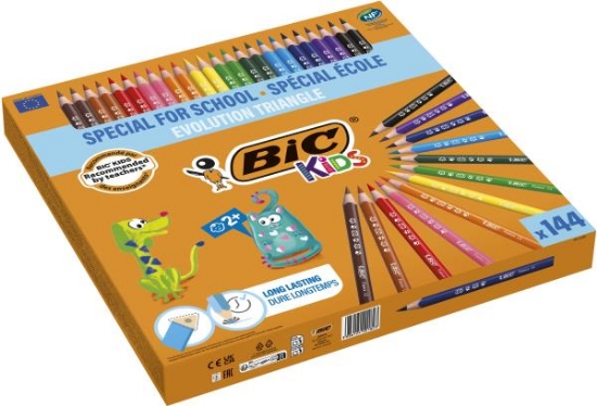 Image de Crayons triangulaires Bic Kids Evolution, boite de 144
