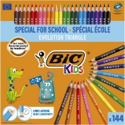 Image de Crayons triangulaires Bic Kids Evolution, boite de 144