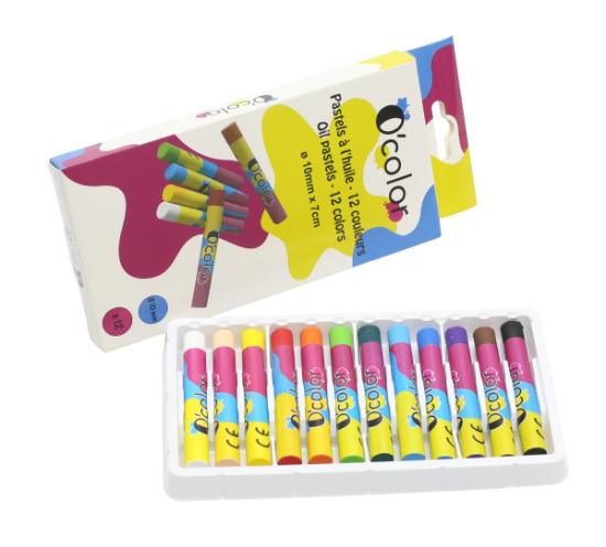 Image de Pastels à l'huile, pochette de 12