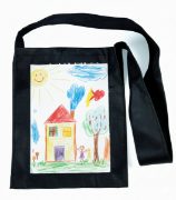 Image de Sac bandoulière en textile noir