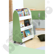 Image de Quadro étagère-bibliothèque double face, olive pastel