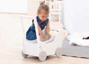 Image de Chariot à poupées en bois robuste