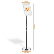 Image de Vitrine clipsable sur pied A4