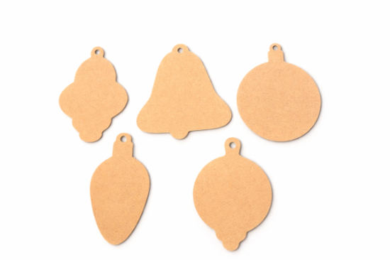 Image de Suspensions de noël classique en bois, les 50