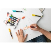 Image de MARBEL Marqueur acrylique pointe pointue 0,7MM Noir