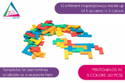 Image de Pentomino, seau de 60 pièces