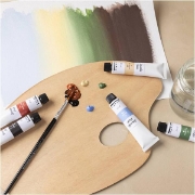 Image de Peinture gouache couleurs naturelles, 6 × 20 ml