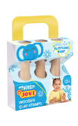 Image de Tampons en bois pour pâte à modeler, lot de 3