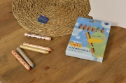 Image de Jovi My First – Crayons de couleur 4-en-1 extra épais + taille-crayon, lot de 6