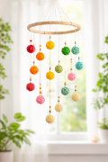 Image de Boules créatives en osier coloré, lot de 30