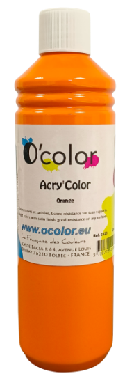 Image de Peinture acrylique ACRY'COLOR orange flacon 500 ml