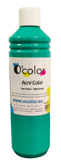 Image de Peinture acrylique ACRY'COLOR vert émeraude flacon 500 ml