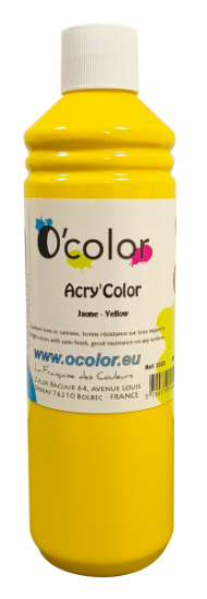 Image de Peinture acrylique ACRY'COLOR jaune primaire flacon 500 ml