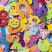 Image de Autocollants en mousse – émojis, formes, lettres et chiffres, les 2640