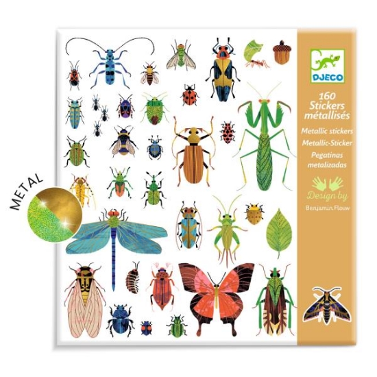 Image de Gommettes thématiques métallisées – microcosmos, les 160