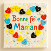 Image de Boutons cœur, lot de 200