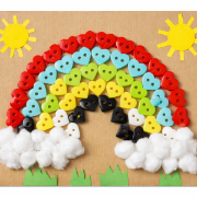 Image de Boutons cœur, lot de 200