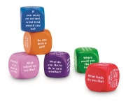 Image de Conversation cubes set – 6 foam cubes with questions