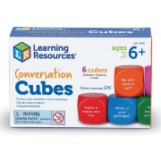 Image de Conversation cubes set – 6 foam cubes with questions
