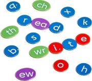 Image de Phonics alphabet chips with storage – 346 pieces