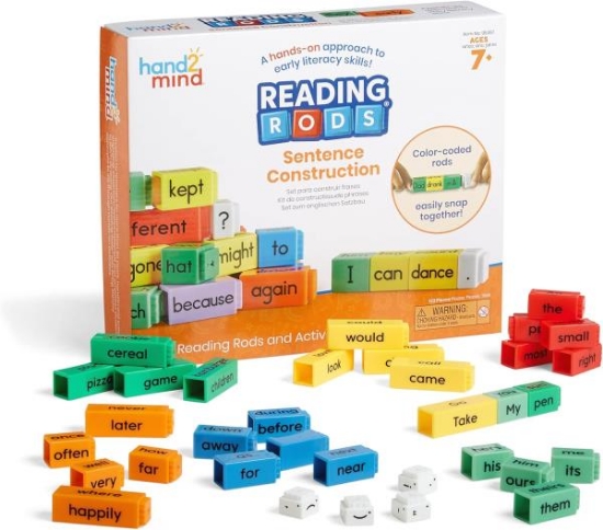 Image de Reading Rods® sentence construction set – 123 pieces