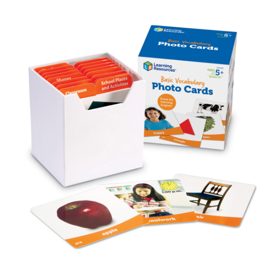 Image de Basic vocabulary photo card set – 156 cards