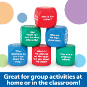 Image de Reading comprehension cubes – set of 6 foam dice