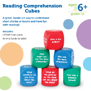 Image de Reading comprehension cubes – set of 6 foam dice