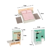 Image de Ensemble de meubles pour maison de poupée