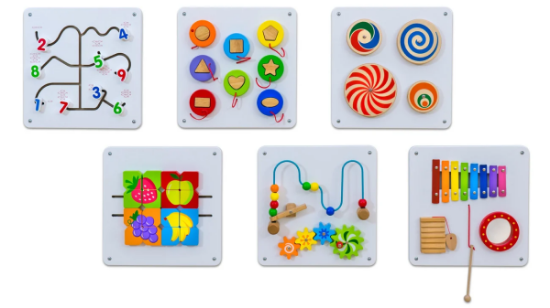 Image de Panneaux d’activités muraux set 1, les 6