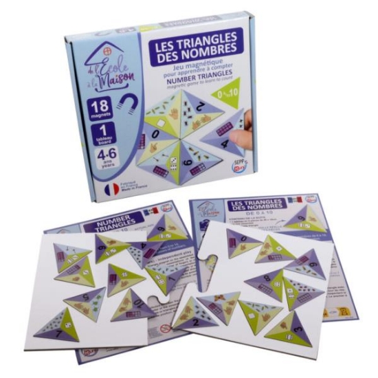 Image de Le triangle des nombres – jeu magnétique 0 à 10