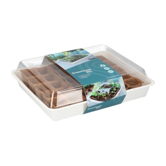 Image de Mini serre de germination avec 30 pots en tourbe