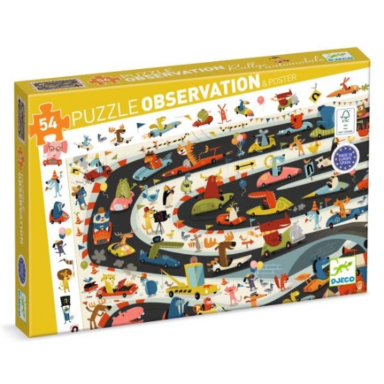 Image de Puzzle observation - Rallye automobile - 54 pcs