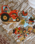 Image de Puzzle - Tracteur - 16 pcs