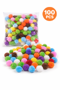 Image de Pompons perles, lot de 100