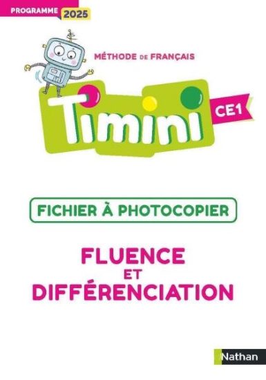 Image de Timini - CE1 - Fichier à photocopier Fluence et différenciation