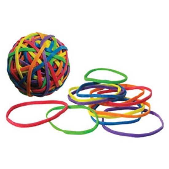 Image de Boule d’élastiques fluo, 140 pièces