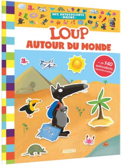 Image de Mes autocollants malins - loup autour du monde