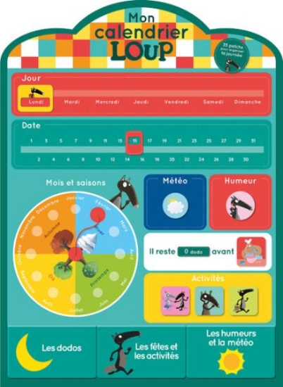 Image de Mon calendrier en tissu loup